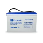 Акумулятор для ДБЖ EcoWatt LiFePO4 Smart BMS 12.8V 100Ah